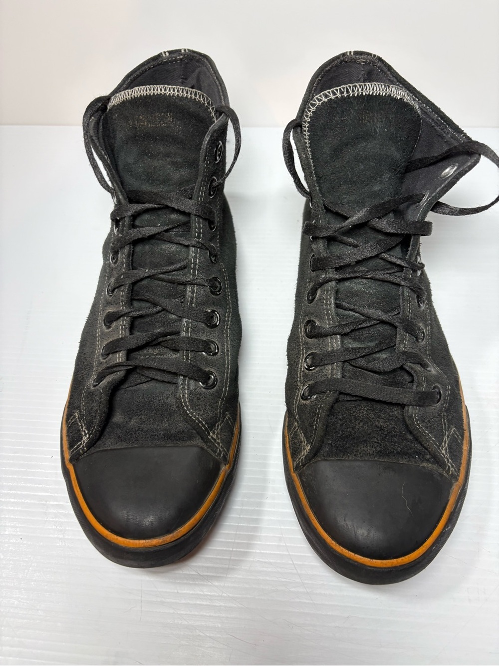 Harley-Davidson D93196 Black Suede High-Top Sneaker Boots